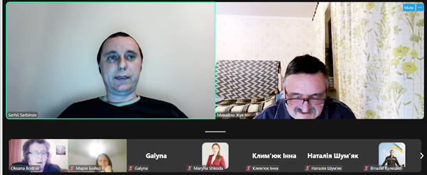 Участь в дискусії магістранта Сергія Сербінова